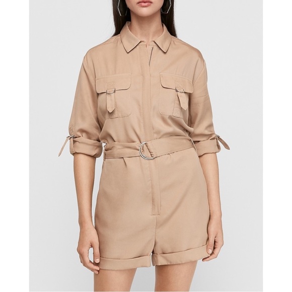 EXPRESS Silky Utility Romper